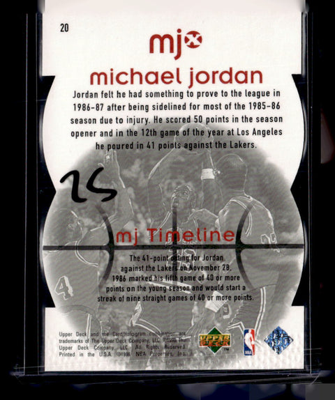 1998 Upper Deck MJx #20 Michael Jordan Timepieces Red #/2300