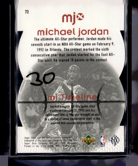 1998 Upper Deck MJx #73 Michael Jordan Timepieces Red #/2300