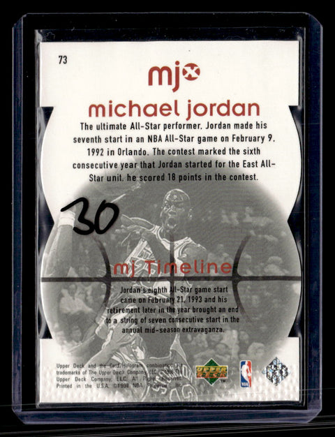 1998 Upper Deck MJx #73 Michael Jordan Timepieces Red #/2300