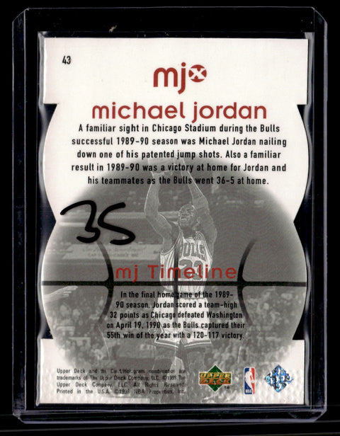 1998 Upper Deck MJx #43 Michael Jordan Timepieces Red #/2300