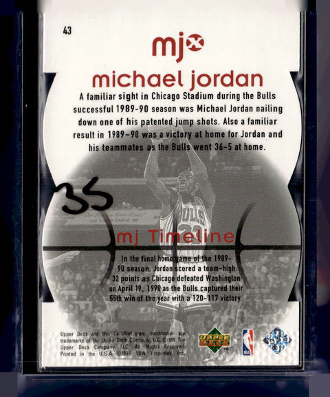 1998 Upper Deck MJx #43 Michael Jordan Timepieces Red #/2300