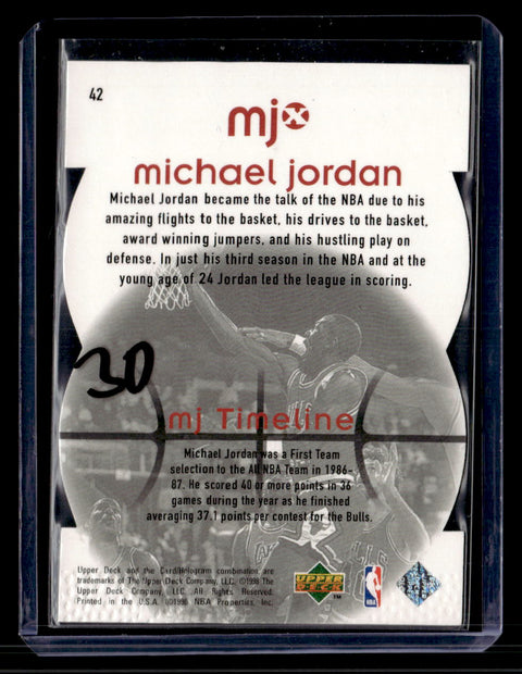 1998 Upper Deck MJx #42 Michael Jordan Timepieces Red #/2300