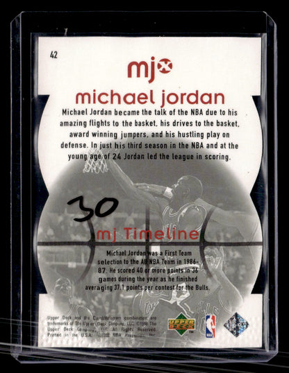 1998 Upper Deck MJx #42 Michael Jordan Timepieces Red #/2300