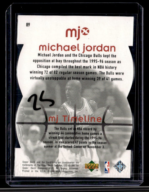 1998 Upper Deck MJx #89 Michael Jordan Timepieces Red #/2300