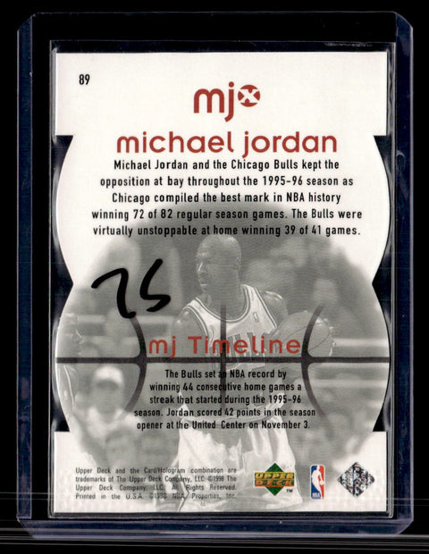1998 Upper Deck MJx #89 Michael Jordan Timepieces Red #/2300