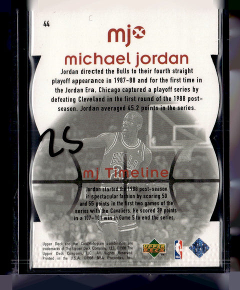 1998 Upper Deck MJx #44 Michael Jordan Timepieces Red #/2300