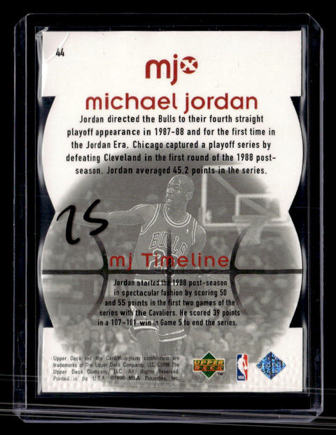 1998 Upper Deck MJx #44 Michael Jordan Timepieces Red #/2300