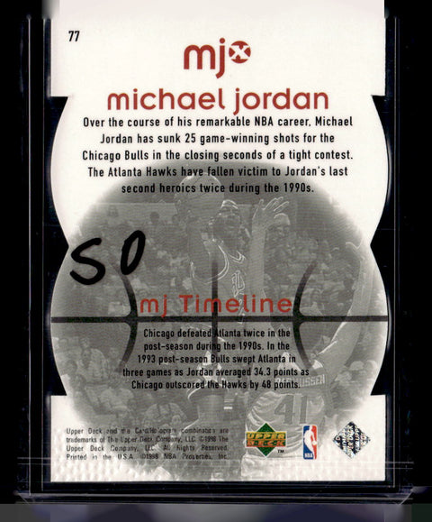 1998 Upper Deck MJx #77 Michael Jordan Timepieces Red #/2300