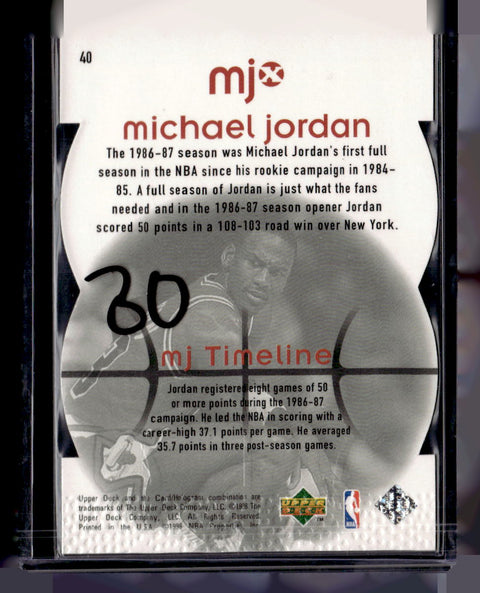 1998 Upper Deck MJx #40 Michael Jordan Timepieces Red #/2300
