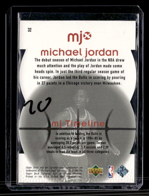 1998 Upper Deck MJx #32 Michael Jordan Timepieces Red #/2300