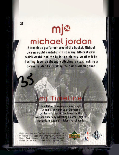 1998 Upper Deck MJx #31 Michael Jordan Timepieces Red #/2300