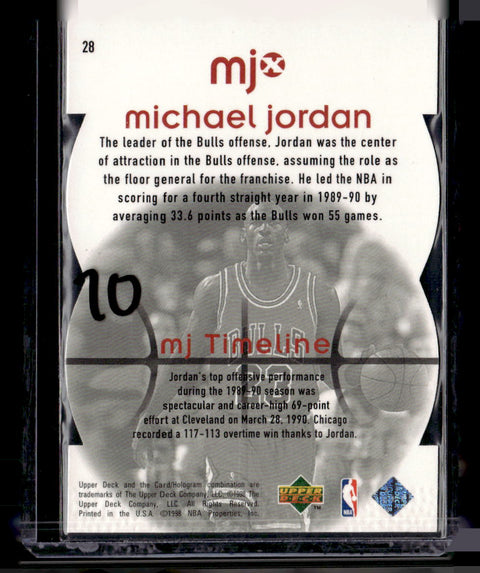 1998 Upper Deck MJx #28 Michael Jordan Timepieces Red #/2300