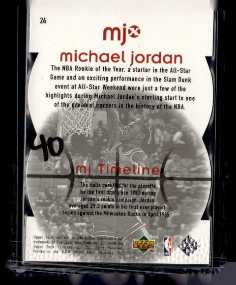 1998 Upper Deck MJx #24 Michael Jordan Timepieces Red #/2300