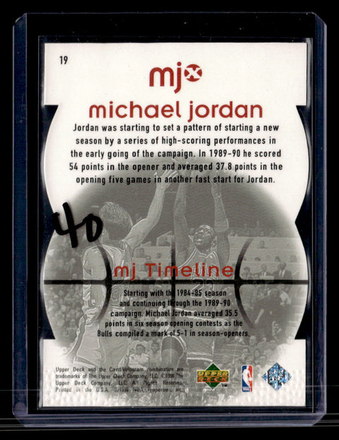 1998 Upper Deck MJx #19 Michael Jordan Timepieces Red #/2300
