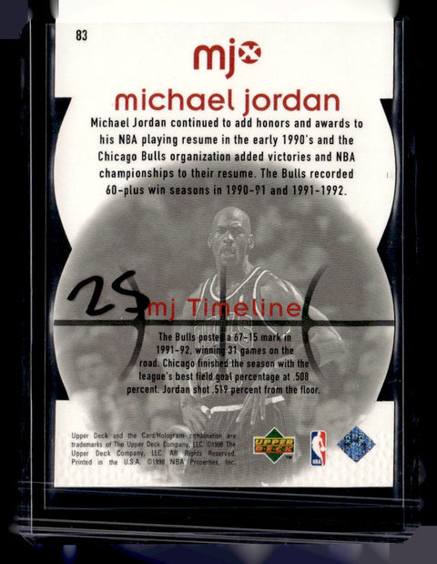 1998 Upper Deck MJx #83 Michael Jordan Timepieces Red #/2300