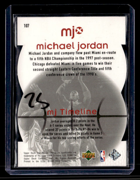 1998 Upper Deck MJx #107 Michael Jordan Timepieces Red #/2300