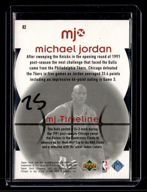 1998 Upper Deck MJx #82 Michael Jordan Timepieces Red #/2300