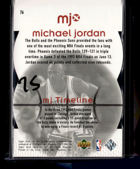 1998 Upper Deck MJx #76 Michael Jordan Timepieces Red #/2300