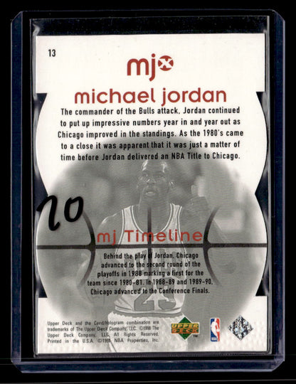 1998 Upper Deck MJx #13 Michael Jordan Timepieces Red #/2300