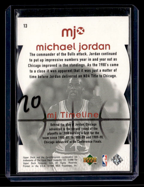 1998 Upper Deck MJx #13 Michael Jordan Timepieces Red #/2300