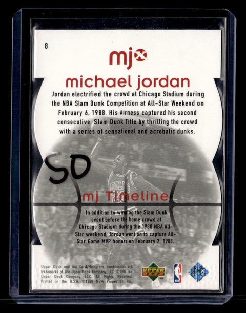 1998 Upper Deck MJx #8 Michael Jordan Timepieces Red #/2300