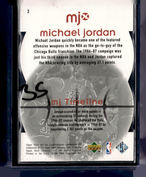 1998 Upper Deck MJx #3 Michael Jordan Timepieces Red #/2300