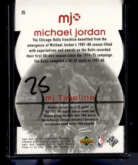 1998 Upper Deck MJx #25 Michael Jordan Timepieces Red #/2300