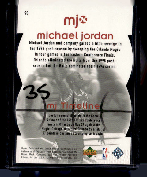 1998 Upper Deck MJx #90 Michael Jordan Timepieces Red #/2300