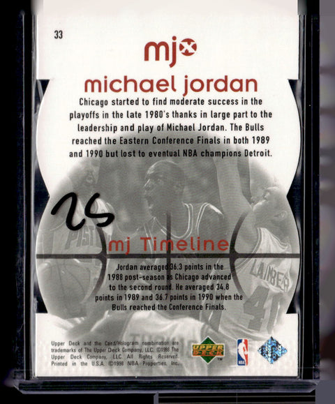 1998 Upper Deck MJx #33 Michael Jordan Timepieces Red #/2300