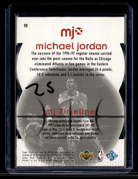1998 Upper Deck MJx #98 Michael Jordan Timepieces Red #/2300