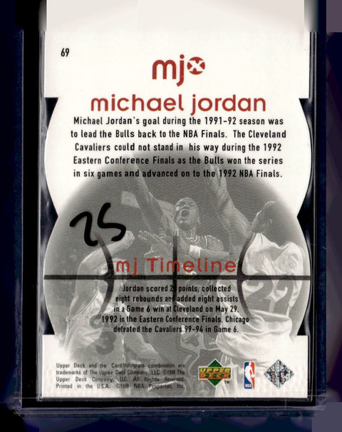 1998 Upper Deck MJx #69 Michael Jordan Timepieces Red #/2300
