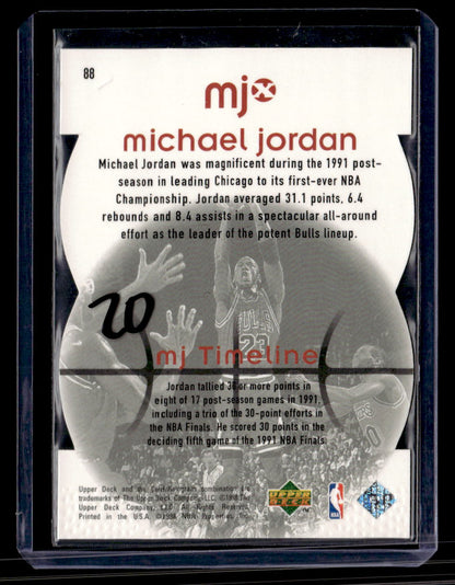 1998 Upper Deck MJx #88 Michael Jordan Timepieces Red #/2300