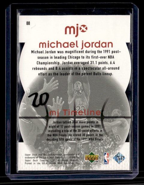 1998 Upper Deck MJx #88 Michael Jordan Timepieces Red #/2300