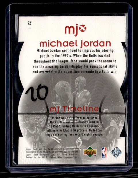 1998 Upper Deck MJx #92 Michael Jordan Timepieces Red #/2300