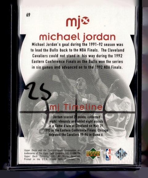 1998 Upper Deck MJx #69 Michael Jordan Timepieces Red #/2300