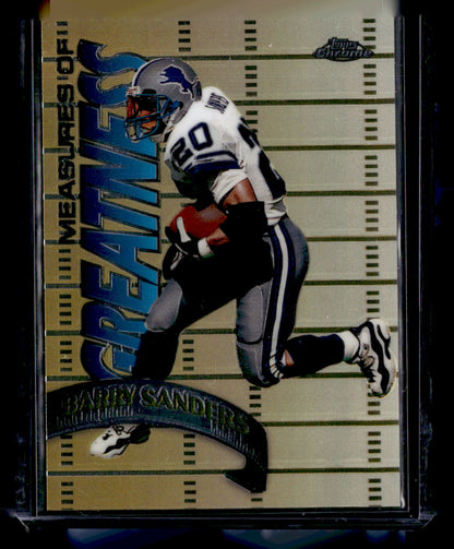 1998 Topps Chrome #MG10 Barry Sanders Measures of Greatness
