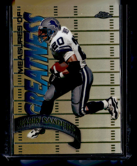 1998 Topps Chrome #MG10 Barry Sanders Measures of Greatness