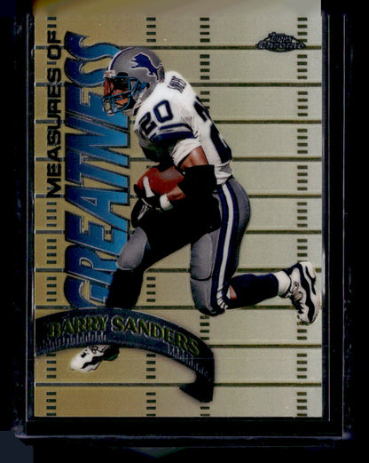 1998 Topps Chrome #MG10 Barry Sanders Measures of Greatness