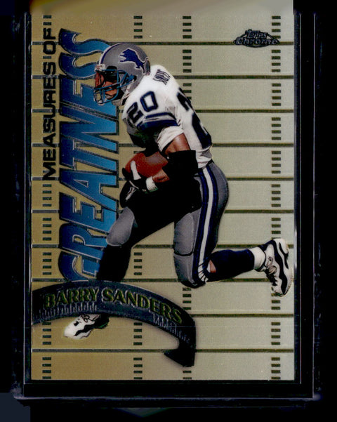 1998 Topps Chrome #MG10 Barry Sanders Measures of Greatness