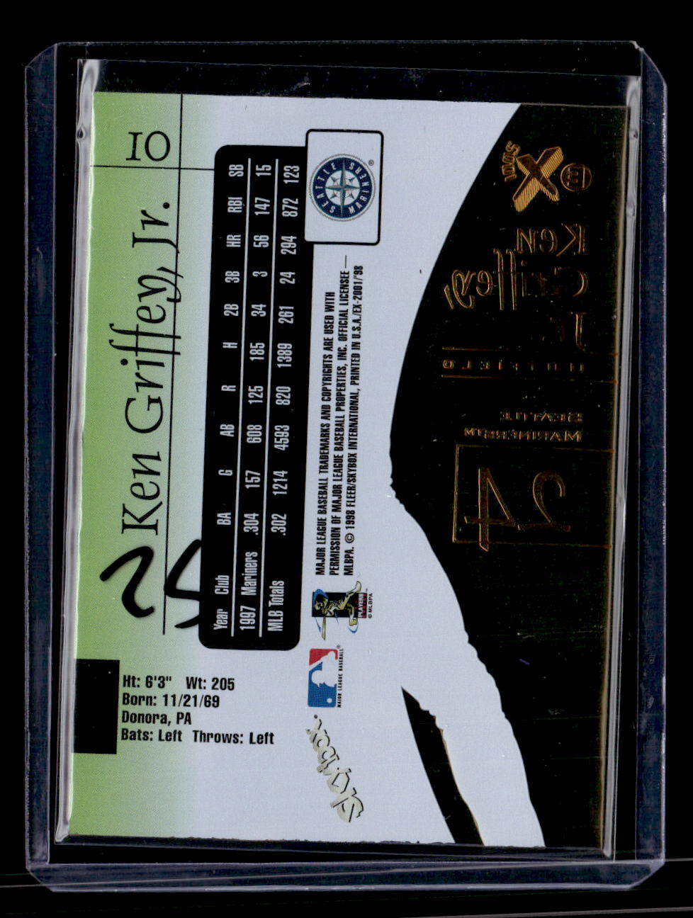 1998 Skybox EX-2001 #10 Ken Griffey Jr.
