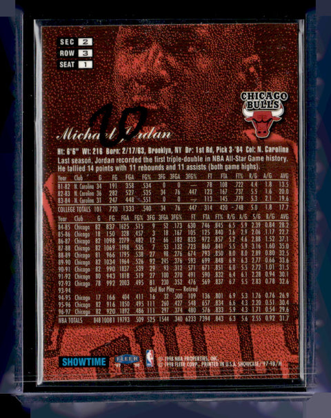 1997-98 Flair Showcase #1 Michael Jordan