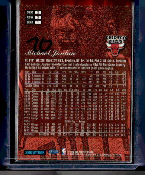 1997-98 Flair Showcase #1 Michael Jordan
