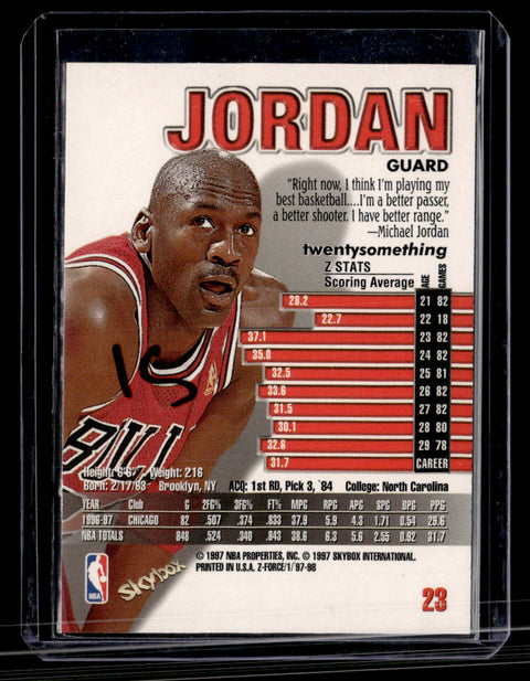 1997-98 SkyBox Z-Force #23 Michael Jordan