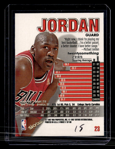 1997-98 SkyBox Z-Force #23 Michael Jordan