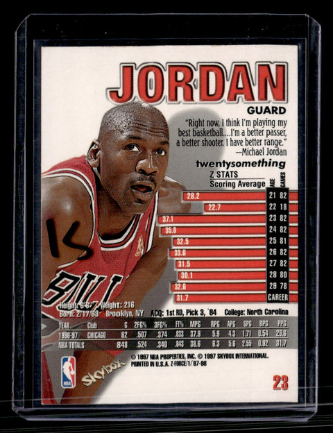 1997-98 SkyBox Z-Force #23 Michael Jordan