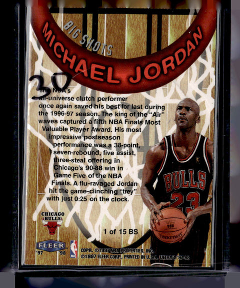 1997-98 Ultra #1 BS Michael Jordan Big Shots
