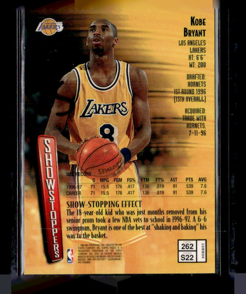 1997-98 Topps Finest #262 Kobe Bryant