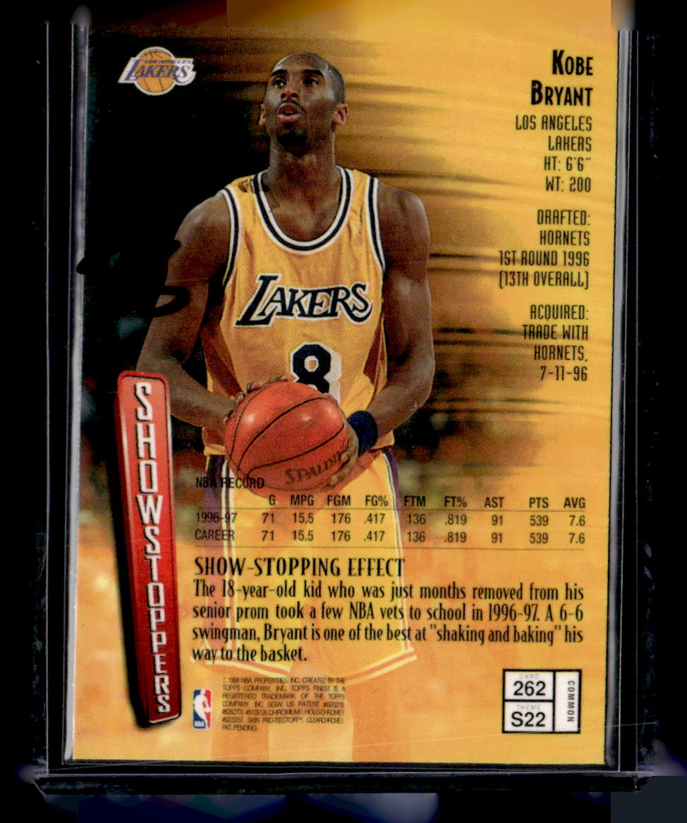 1997-98 Topps Finest #262 Kobe Bryant
