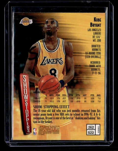 1997-98 Topps Finest #262 Kobe Bryant