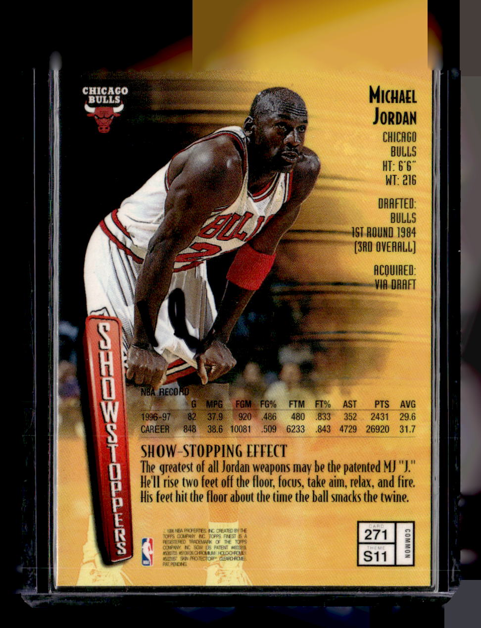 1997-98 Topps Finest #271 Michael Jordan